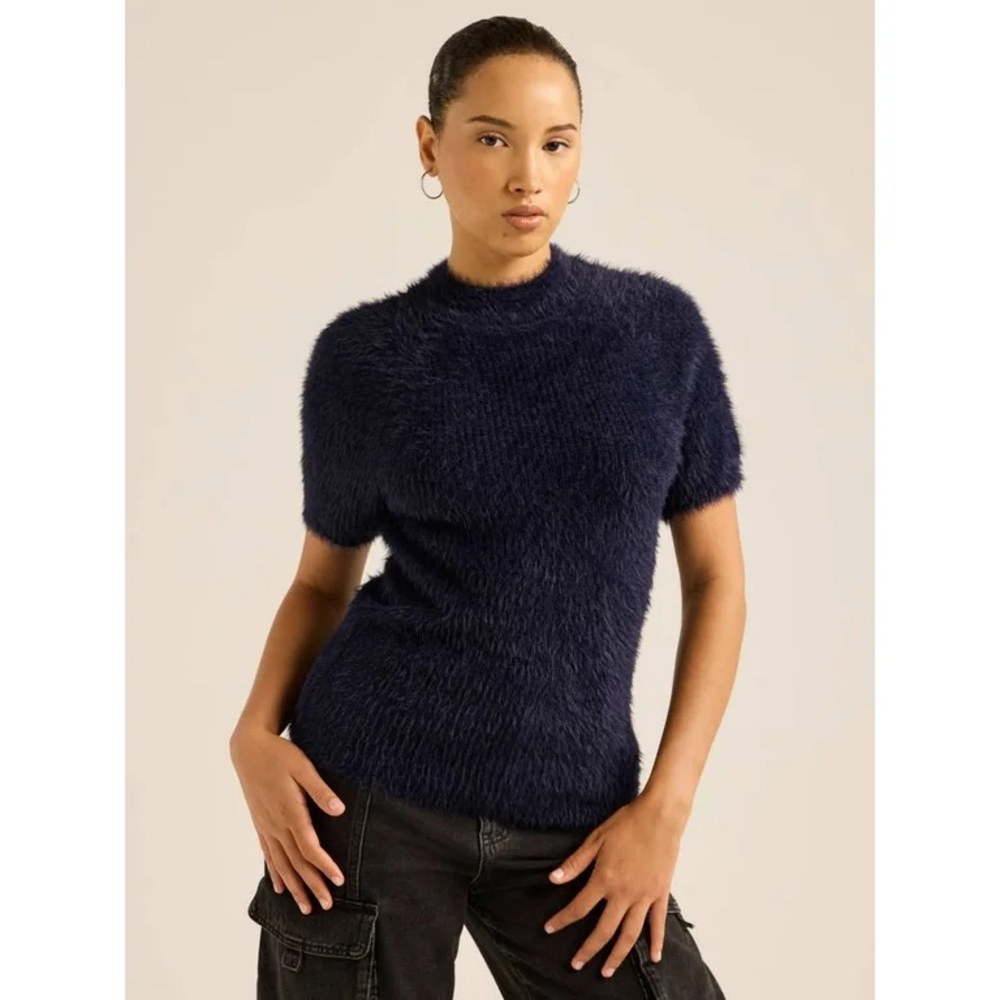 Scoop Women’s Fluffy Knit Tee, Midweight